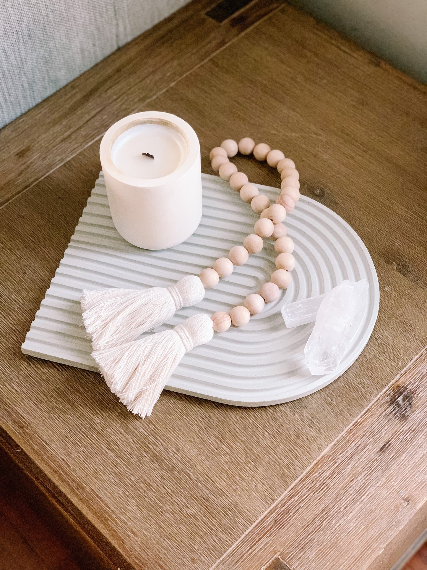 Original wood bead garland